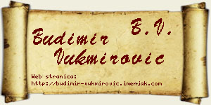 Budimir Vukmirović vizit kartica